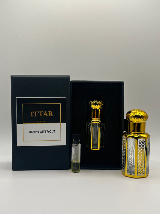 Ambre Mystique | Huile parfumée attar sans alcool orientale et ambrée