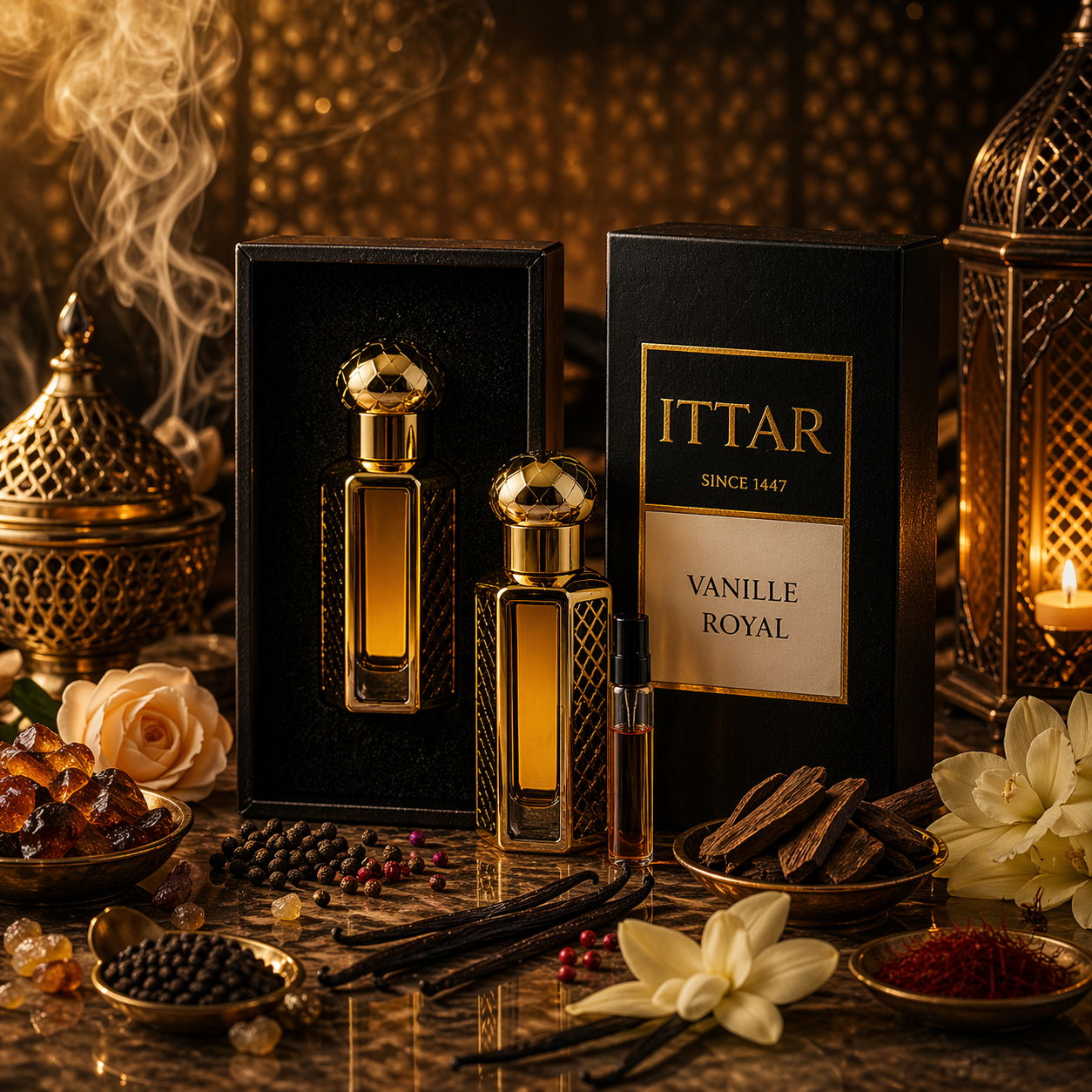 Vanille Royale | Huile parfumée attar sans alcool épicée et boisée