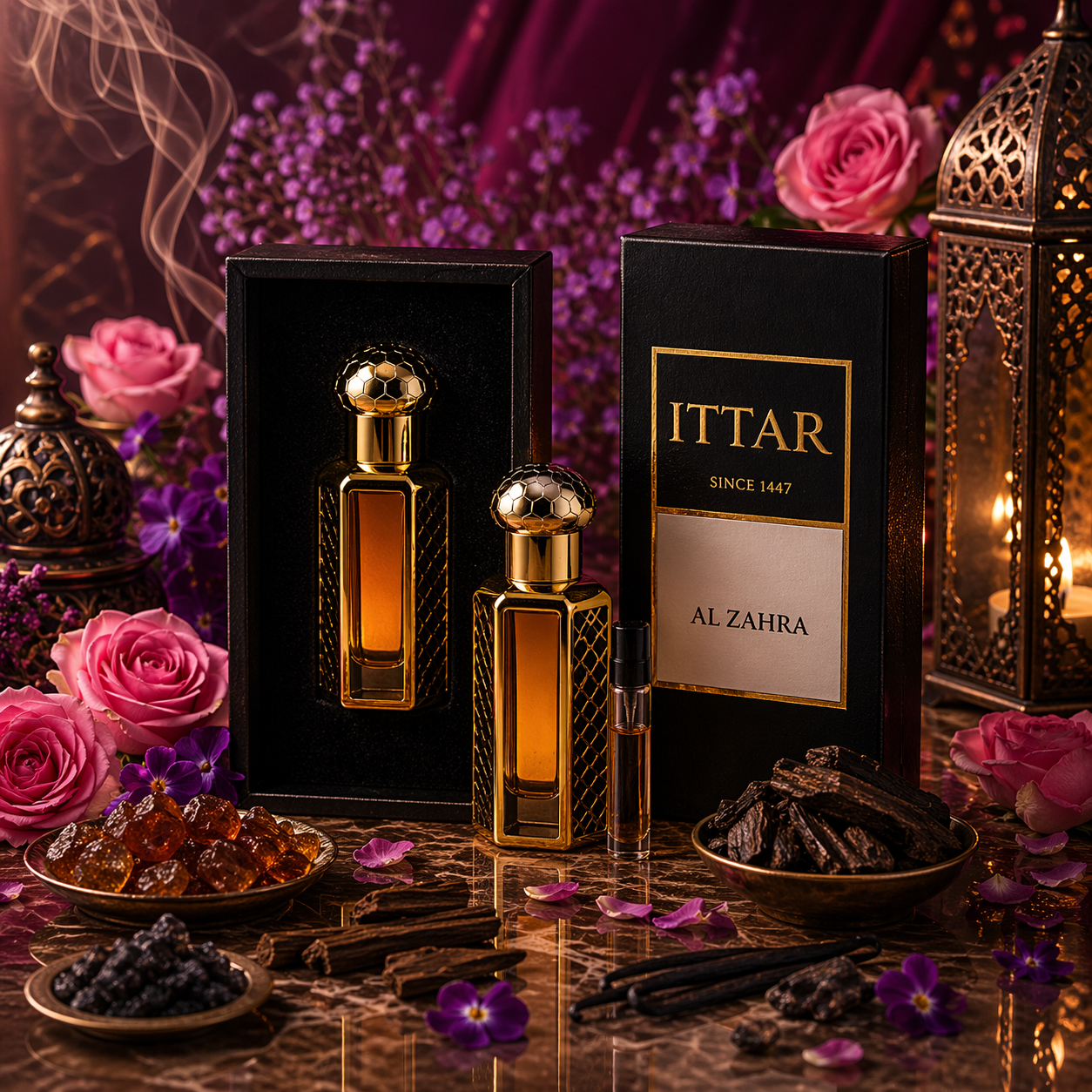 Al Zahra | Huile parfumée attar sans alcool florale et orientale