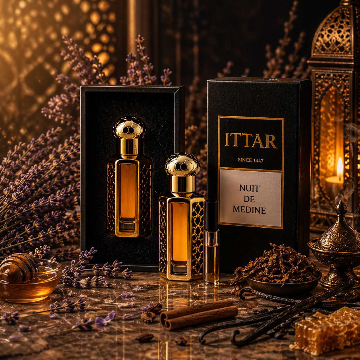 Nuit de Médine | Huile parfumée attar sans alcool gourmande et aromatique