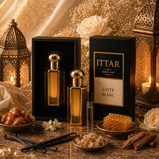 Latte Blanc | Huile parfumée attar sans alcool gourmande et musquée