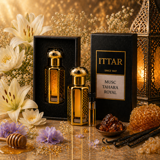 Musc Tahara Royale | Huile parfumée attar sans alcool florale et musquée