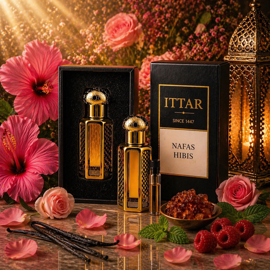 Nafas Hibis | Huile parfumée attar sans alcool florale et fraîche